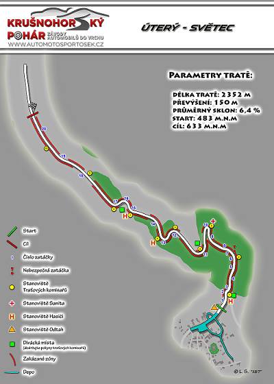 ZAV Úterý – představení tratě